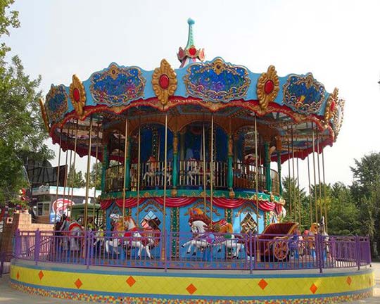 double decker carousel fairground ride for sale
