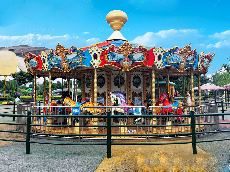 24 seats amusement park carousel for sale